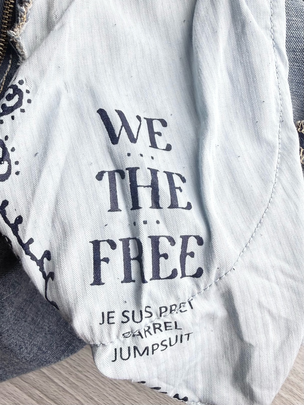 We the Free Je Suis Pret Barrel Corest Jumpsuit Boho Festival Size M - Picture 15 of 16